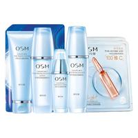 OSM 欧诗漫 珍珠毛孔清透护肤品套装女控油补水保湿化妆品礼盒洁水乳精华面膜 毛孔清透细致礼盒