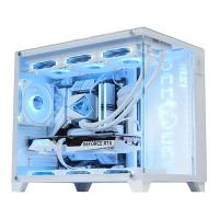 微星 白色海景房全家桶电脑主机i5 13600KF台式机RTX4060Ti显卡组装机设计直播台式整机