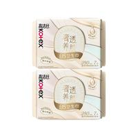 kotex 高洁丝 奢爽纯棉日用卫生巾
