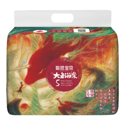 碧芭宝贝 大鱼海棠经典系列夏季超薄透气纸尿裤婴幼儿宝宝尿不湿成长裤 纸尿裤XL码32片*2包（12-1