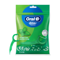 Oral-B 牙签牙线棒深洁齿缝薄荷长效清新扁线150支新老包装混发京东自营