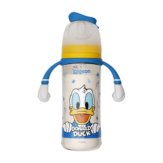 贝亲 PPSU宽口径双把手奶瓶 唐老鸭联名 330ml L奶嘴