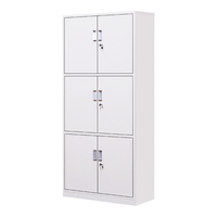 ZHONGWEI 中伟 钢制铁皮柜文件柜办公柜资料柜档案柜储物柜通三节柜升级款