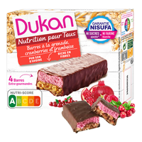 Dukan法国燕麦麸红果可可蛋白棒120g代餐饱腹低gi休闲零食品