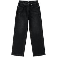 李 Lee24早秋428舒适直筒磨毛黑色女保暖牛仔裤潮LWB100428100 黑色 25