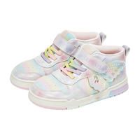 泰兰尼斯童鞋秋季儿童时尚滑板鞋休闲鞋软底女童运动鞋 粉/蓝 30码 内长18.5cm适合脚长17.5cm