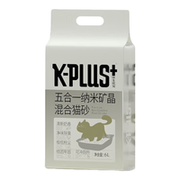 K-PLUS + 伴生优宠 K-PLUS + 伴生优宠 K-PLUS + 伴生优宠  五合一宠物混合猫砂 原味 6L（1包）京东试用