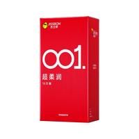 杰士邦001避孕套超薄0.01mm隐形无套裸入套男水润成人情趣用品 【001王】001超柔润8只 女性快潮秒喷聚氨酯套