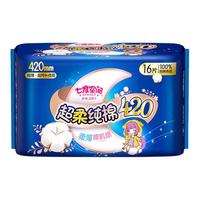SPACE7 七度空间 超柔纯棉超薄夜用卫生巾 42cm*16片