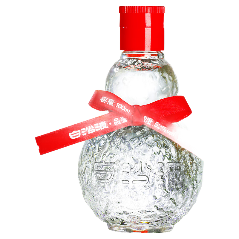 白沙 陈酿大曲坤沙纯粮食酒 白酒  光瓶装 兼香型 52%vol 100mL