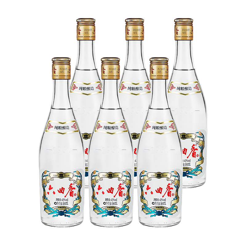  红星 纯粮固态 清香型白酒  整箱装 42%vol 500mL