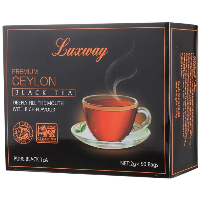 Luxway 乐卡斯 斯里兰卡乐卡斯锡兰红茶100g/盒50包袋泡红茶包红茶茶叶