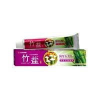竹盐原生白美白派宾牙膏按压式去牙渍清洁清新护龈130g
