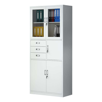  Alpen/欧倍 钢制 文件档案柜  长850mm;宽390mm;高1800mm 偏三保文件柜 5层