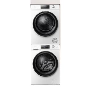 Hisense 海信 纤薄系列 HG100DG14D+GHB100DG 热泵式洗烘套装 白色