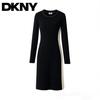DKNY 唐可娜儿 女士圆领长袖修身针织连衣裙 2025秋季