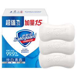 舒肤佳 纯白香皂 115g*3块 99.9%除菌 洗澡沐浴皂肥皂