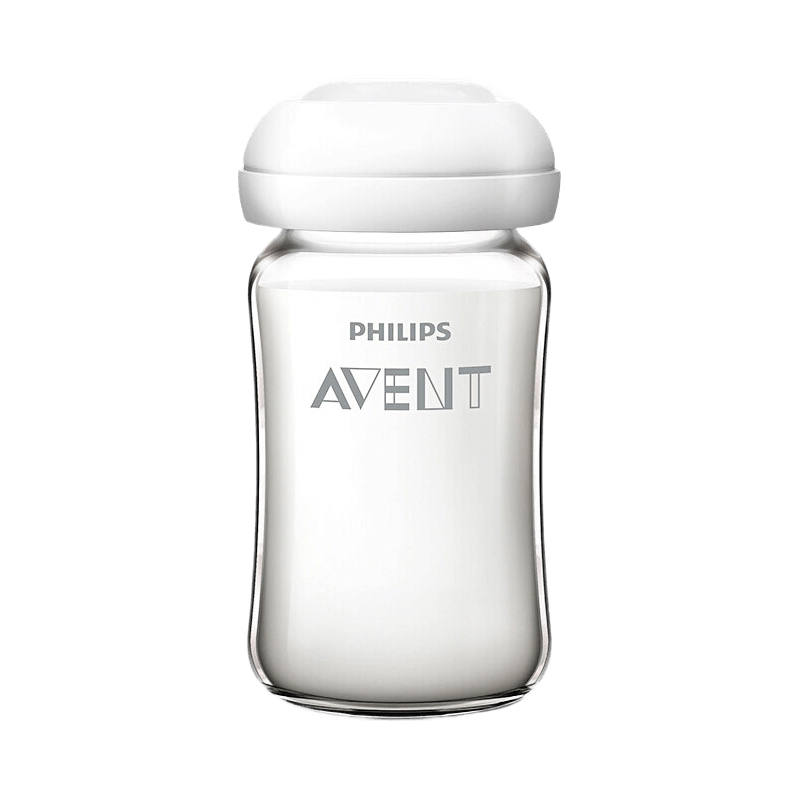 飞利浦新安怡（AVENT）宽口径玻璃储奶瓶 顺畅玻璃储奶瓶240ml