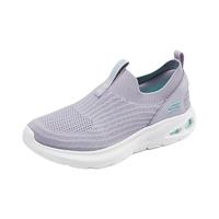 斯凯奇(Skechers)软底网面健步鞋女士一脚蹬休闲运动鞋117440 薰衣草色/LAV 38.5