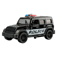 卡威（KIV）大号剑齿虎装甲车警车玩具小汽合金车模型合金儿童玩具车车 合金牧马人警车版