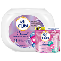 arfun 纺优美 5合1洗衣凝珠30粒心心珠洗衣液洗衣球持久留香洁净柔顺 至恒心心珠