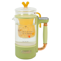 小南瓜（Little Pumpkin）隔水炖养生杯办公室煮茶器旅行便携式烧水杯家用多功能花茶小型燕窝精炖养生壶迷你 仙踪野绿