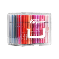 卡西米尔 Kasimir 直液式丙烯马克笔软头小可叠色不透色水彩笔美术颜料笔画笔 84色