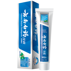 云南白药 牙膏 冬青香型单支装 美白 口腔护理165g