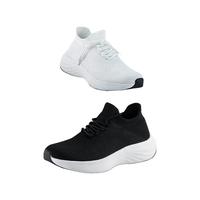 良计 柔踩劲弹轻质运动鞋 女 36 白底黑色