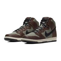Nike SB DUNK HIGH PRO 高帮板鞋 巴洛克棕黑地平线绿淡象牙白 46