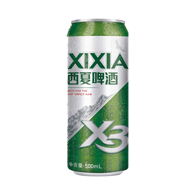 西夏啤酒 西夏 X3拉格啤酒 500ML*12罐