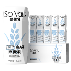 颂优乳 低脂高钙燕麦乳 200ml*10盒