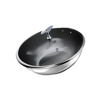 厨之翼 防溢 不锈钢不粘锅 304不锈钢 32cm
