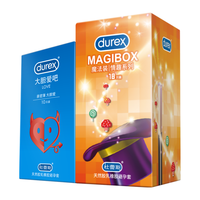 杜蕾斯魔法情趣避孕套带刺狼牙大颗粒凸点螺纹套持久超薄玻尿酸情趣 情趣love【28只】魔法情趣18+love10