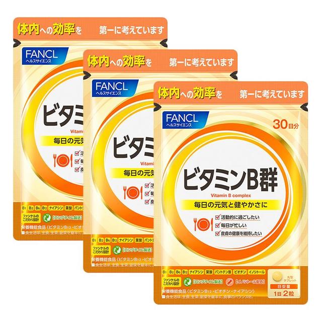 FANCL 维生素B 60粒*3袋 成人营养补充