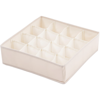 几仓内衣收纳盒家用布艺抽屉式收纳盒袜子整理盒文胸内裤储物16格 布艺内衣收纳盒【16格】