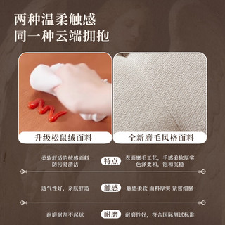  LAZBOY/乐至宝 电动功能沙发  松鼠绒面料-红松鼠-1.84m双人位双电动-30天 2人/双人