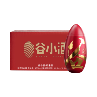 谷小酒 白米粒 川派浓香 45度 100ml*2瓶 白酒
