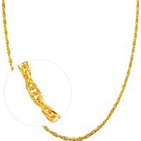 Chow Sang Sang 周生生 64425N 水波纹足金项链