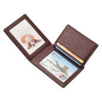 暇步士 Hush Puppies 男士驾驶证套时尚薄证件皮夹银行卡包潮流PU皮驾照卡包驾驶证包