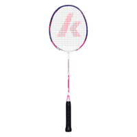 KAWASAKI 羽毛球拍双拍超轻碳素耐打对拍PD-1 蓝红青蓝（已穿线+6球+拍包