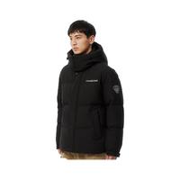 坦博尔【蓄热内里】羽绒服男士短款休闲保暖冬季外套TAF550335D 黑色 L (175)