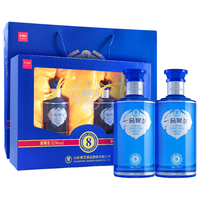 景芝 一品景芝蓝淡雅 52度 芝麻香型白酒 500ml*2瓶