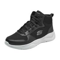 SKECHERS 斯凯奇 网布拼接保暖高帮靴子男鞋8790165黑色/灰色/BKGY39.5
