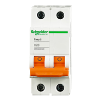 施耐德(Schneider)空气开关E9系列空开2P小型断路器家用总闸 20A