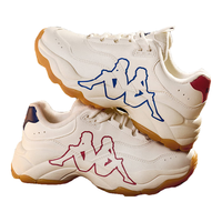 KAPPA卡帕棉鞋男冬季加绒加厚运动鞋2023增高老爹鞋户外运动跑步鞋 冬日白-加绒加厚 39