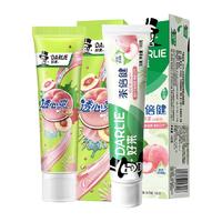 DARLIE 好来 牙膏套装 (茶倍健牙膏初萃茶白桃味160g+透心爽柠檬牙膏120g)