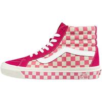 VANS 范斯 官方 SK8-Hi 38 DX粉白棋盘格安纳海姆街头甜酷风板鞋 粉色/粉白棋盘格 37