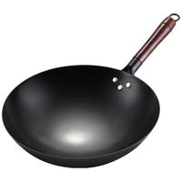 章丘炒菜锅传统铁锅老式炒锅家用不粘锅无涂层燃气灶适用