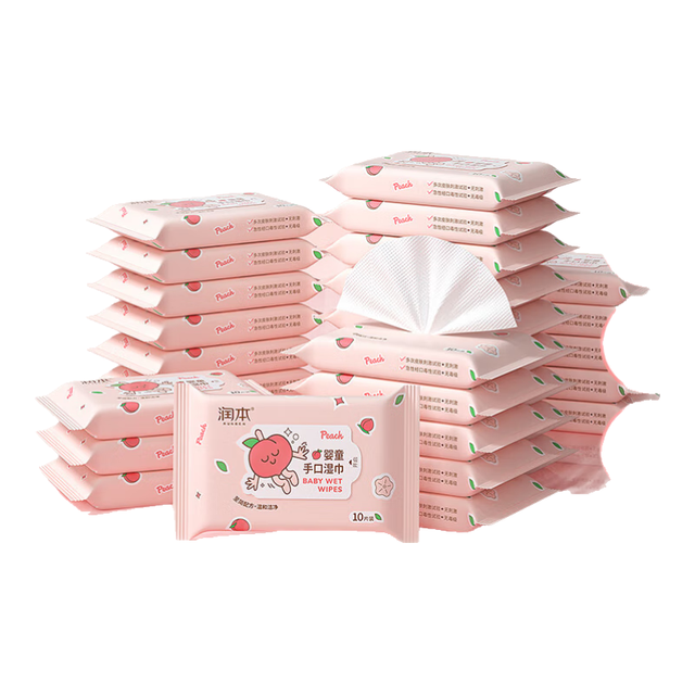 润本 婴儿湿纸巾 10抽×30包